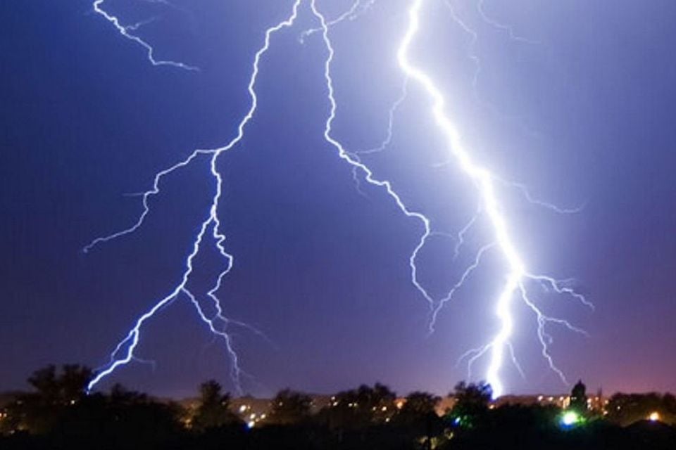 Thunder rumbled over parts of Northern Ireland in the early hours.